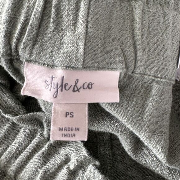 Style & Co Petite Small Pull-On Paperbag Shorts Pocket Elastic Waist Hi-Rise New - Picture 4 of 7